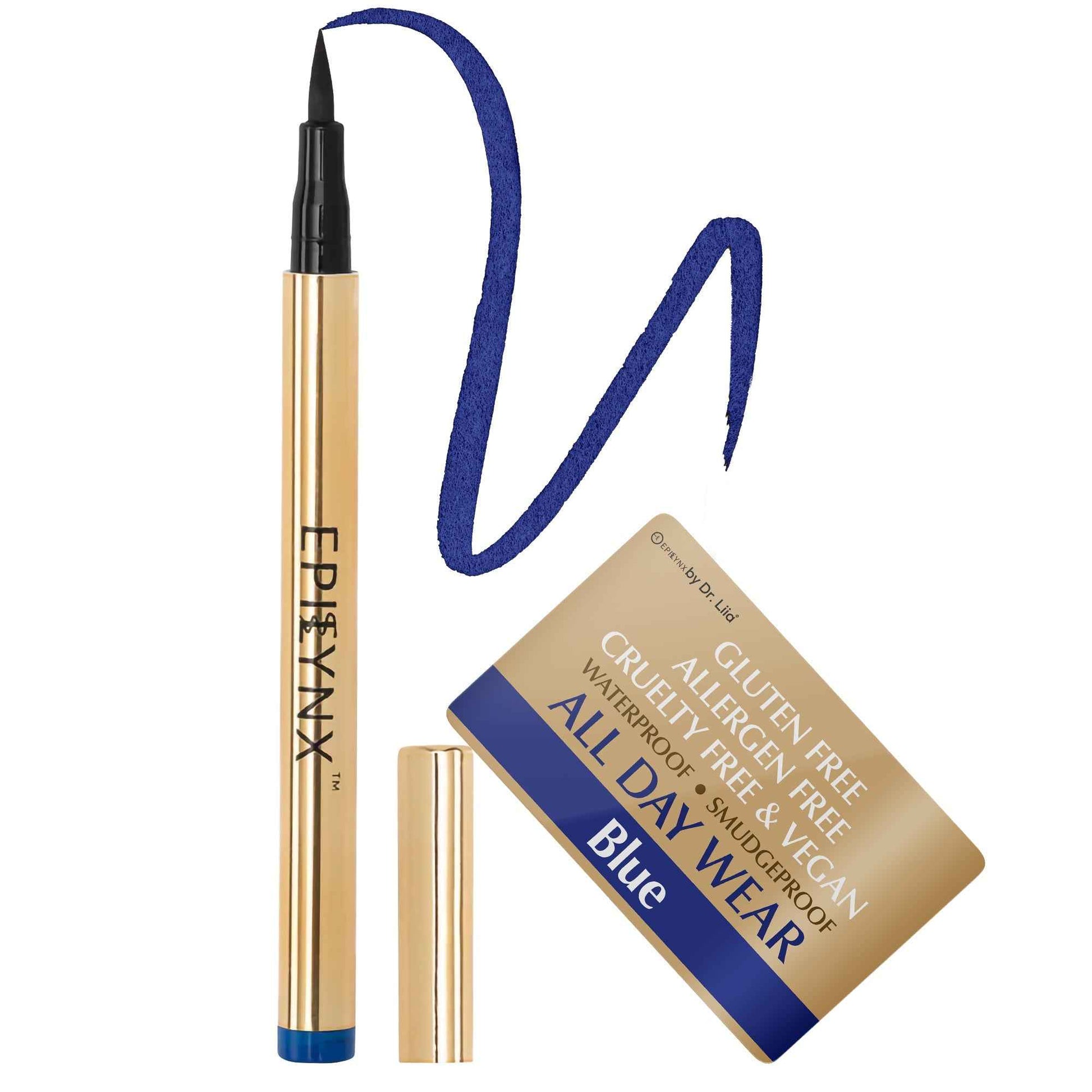 Liquid Eyeliner Pens - Non-Smudge, Waterproof blue