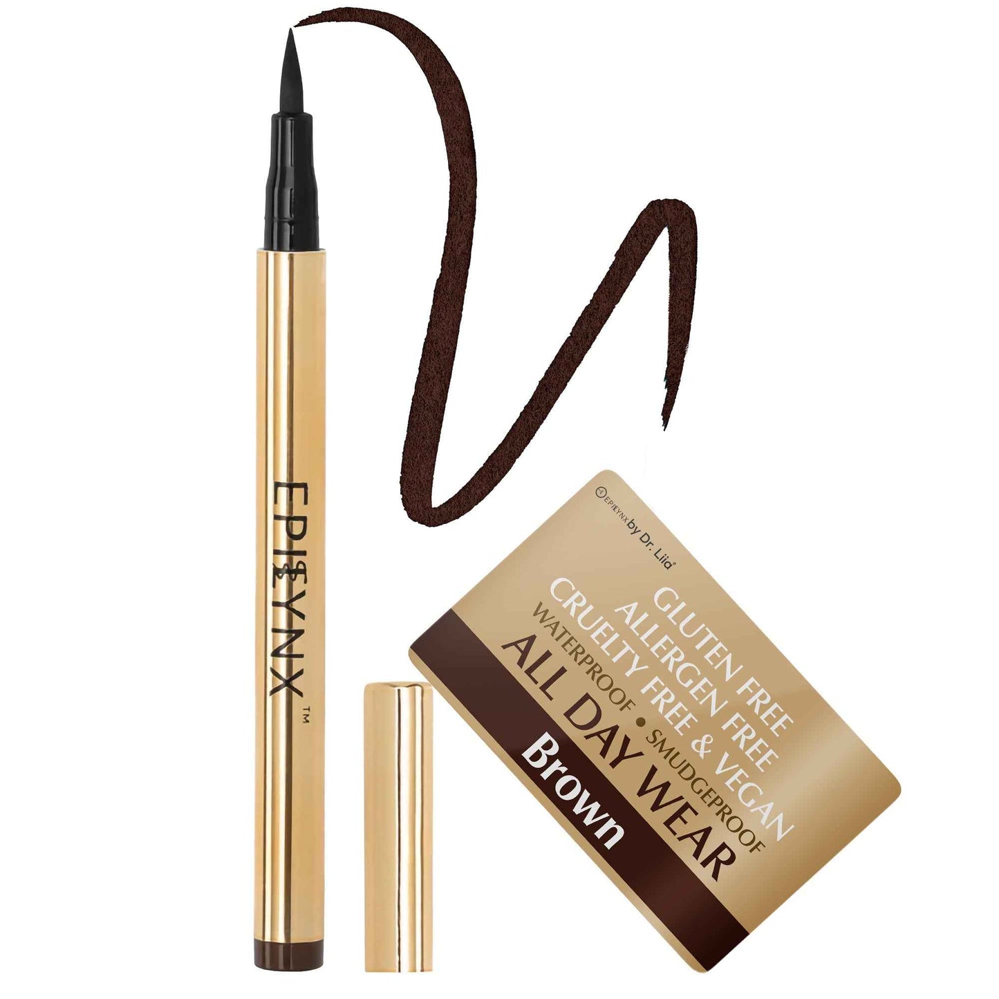 Liquid Eyeliner Pens - Non-Smudge, Waterproof brown