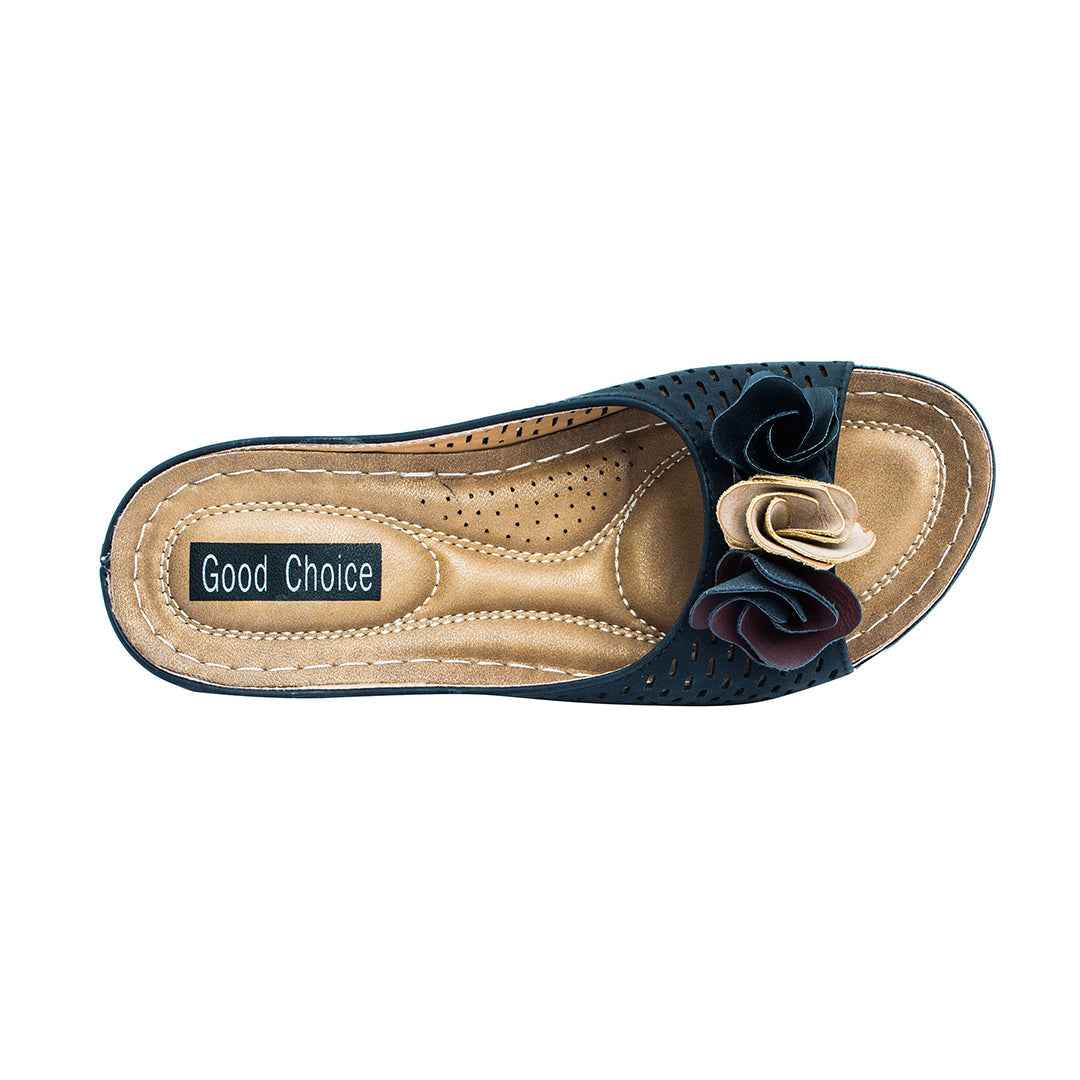 Women's Juliet Black Wedge Sandals