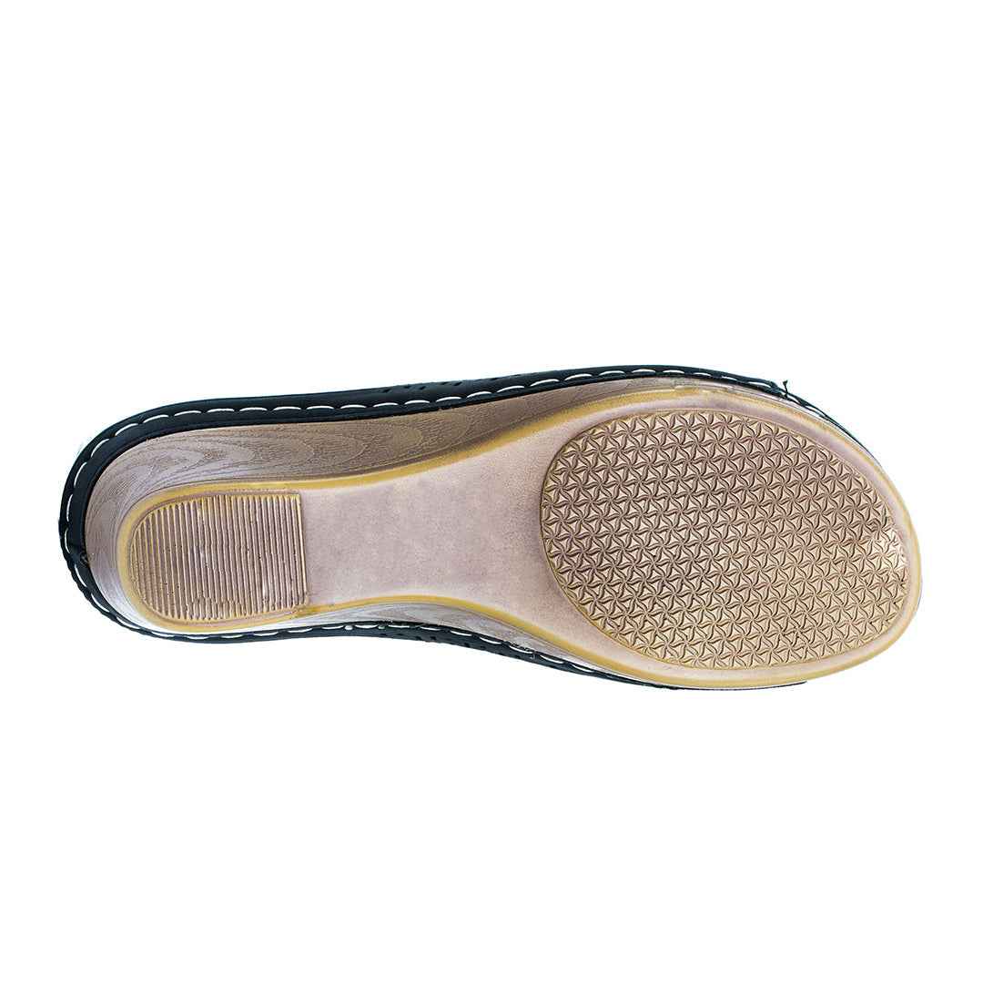 Women's Juliet Black Wedge Sandals