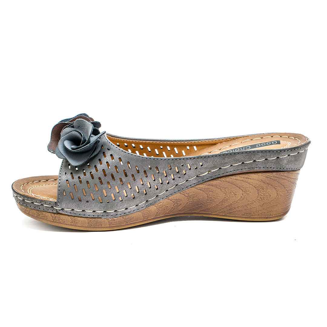 Women's Juliet Pewter Wedge Sandals