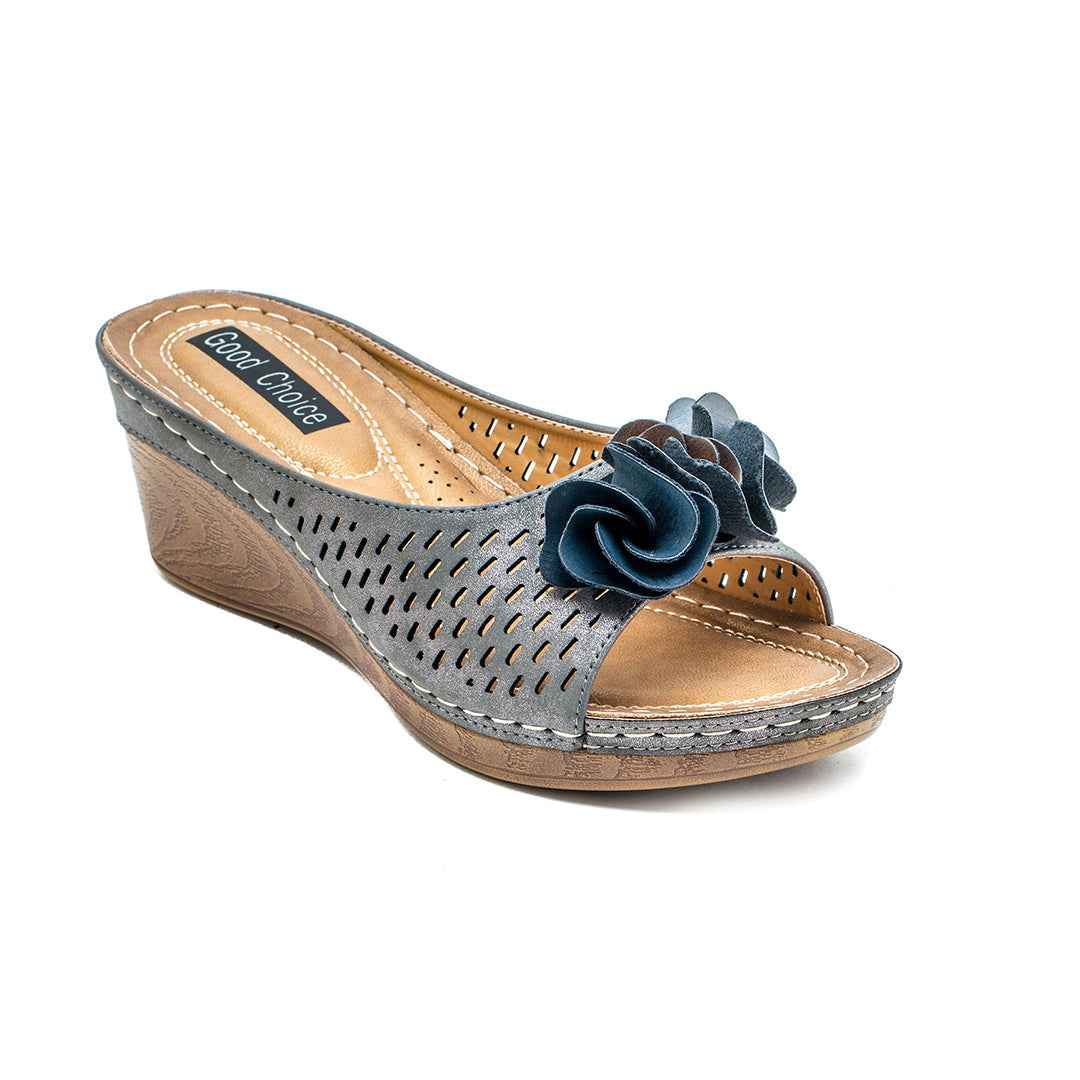 Women's Juliet Pewter Wedge Sandals