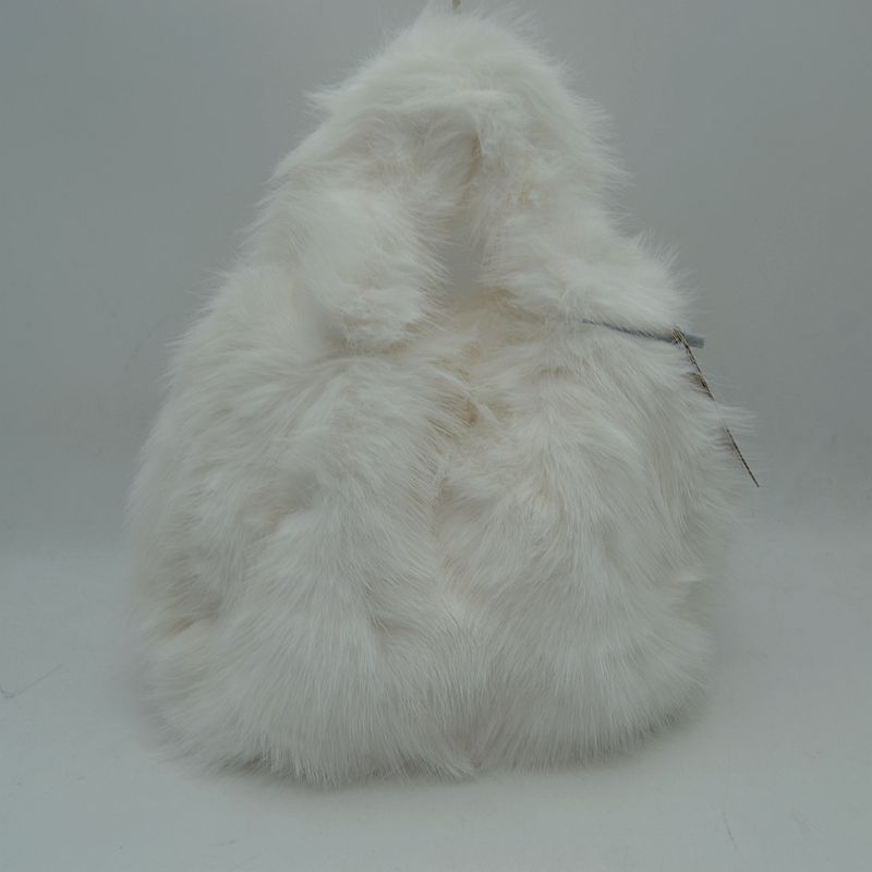 Fluffy Shaggy Plush Handbag with Integrated Top Handle