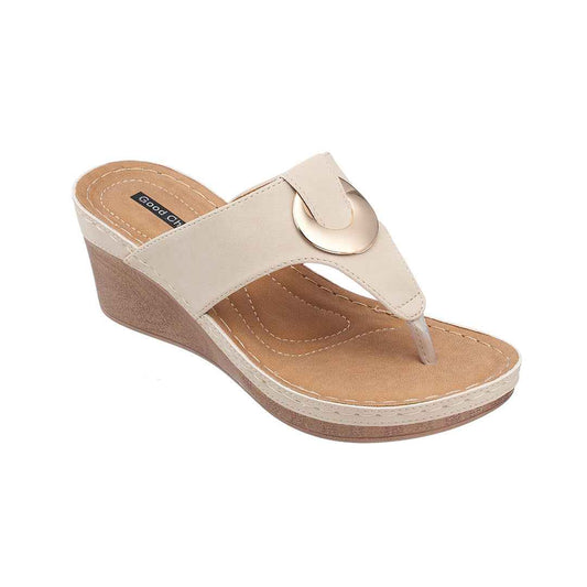 Women's Genelle Natural Wedge Sandals