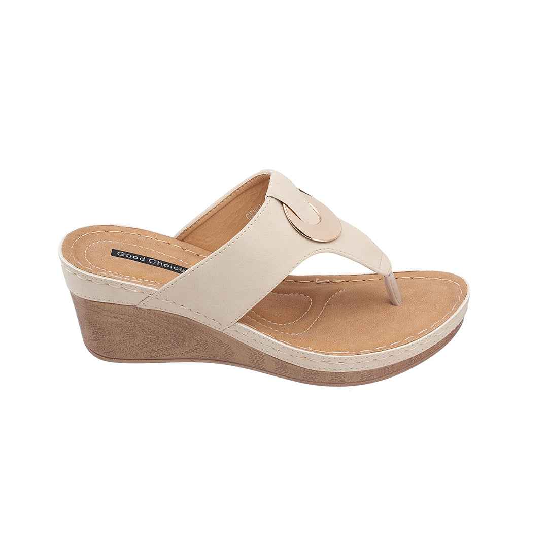 Women's Genelle Natural Wedge Sandals