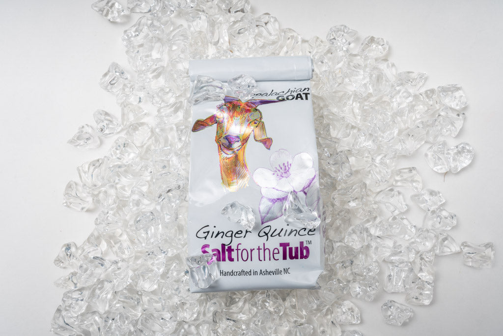 GINGER QUINCE GOATS MILK ARNICA BATH SALTS 16 oz.
