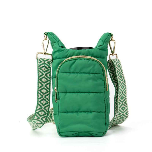 The Capri | Tumbler Carrier Crossbody Kelly Green