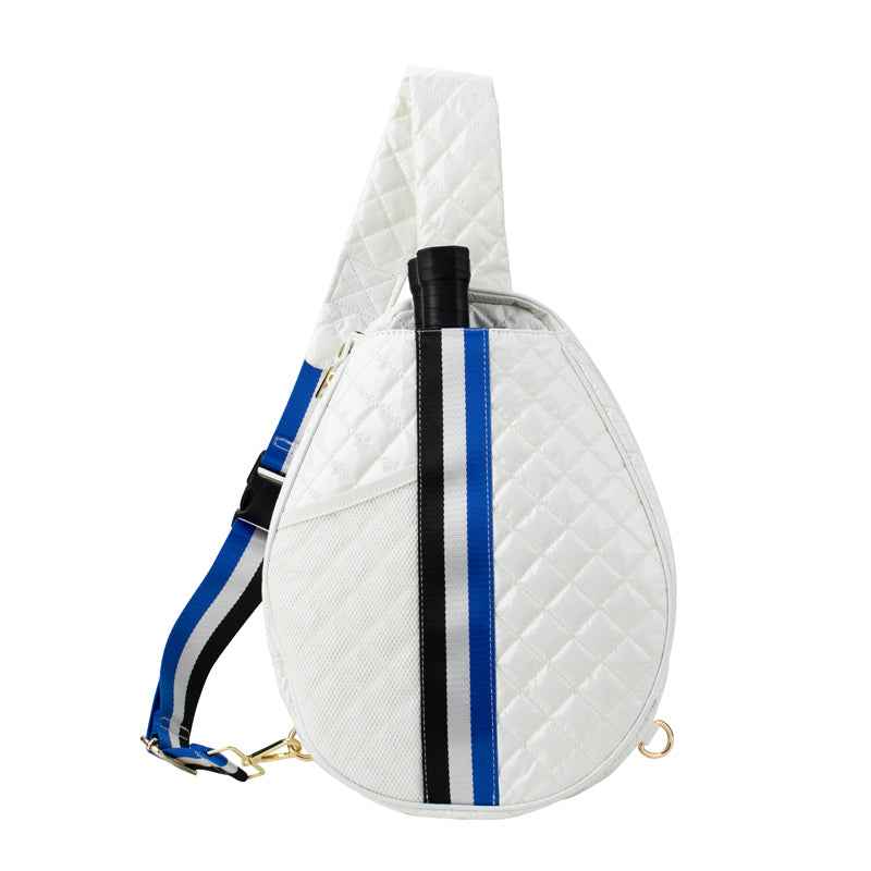The Brooklyn | Pickleball Puffer Sling Bag White
