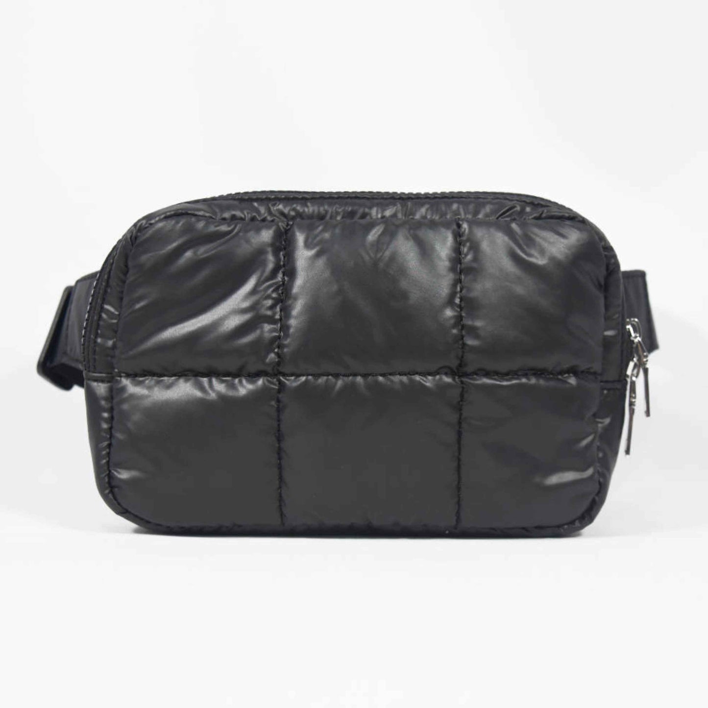 The Drew | Puffer Belt Bag Black