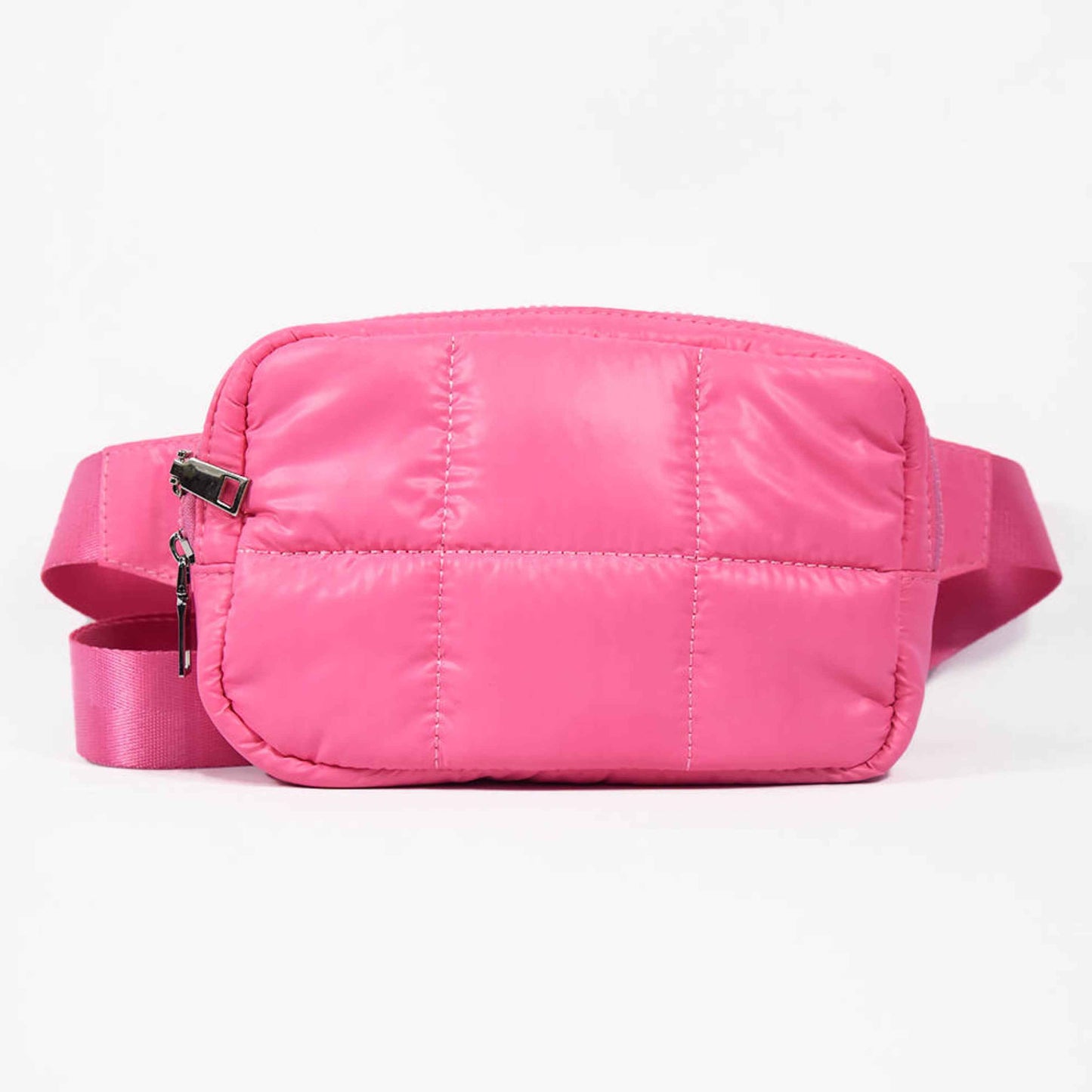 The Drew | Puffer Belt Bag Pink