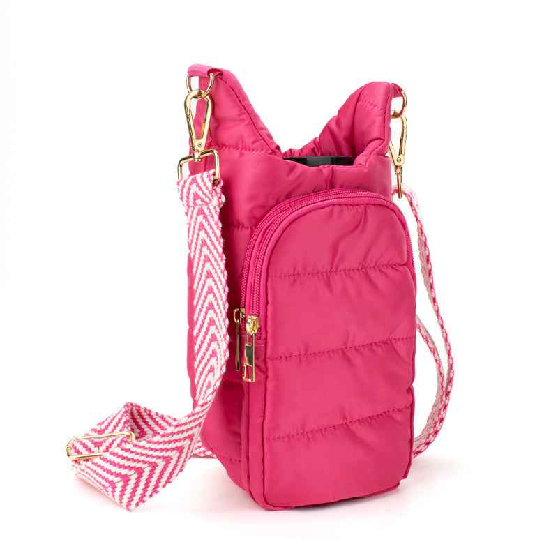 The Capri | Tumbler Carrier Crossbody Barbie Pink