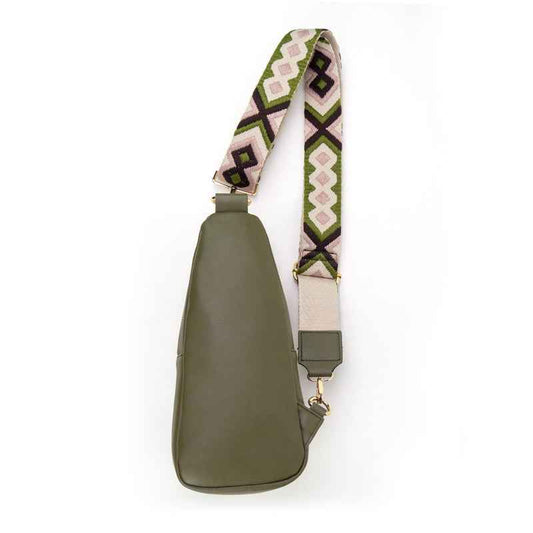 The Arden Sling Bag with Guitar Strap | Olive