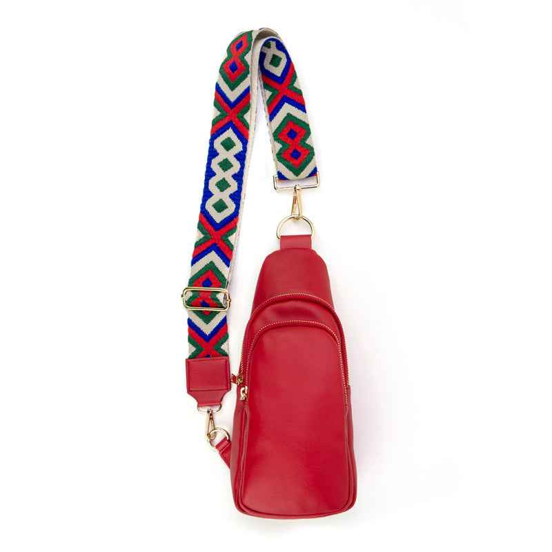 The Arden Sling Bag with Guitar Strap | Red