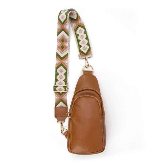 The Arden Sling Bag with Guitar Strap | Brown