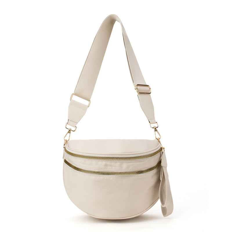 The Avril Solid | Crossbody Sling Bag Cream