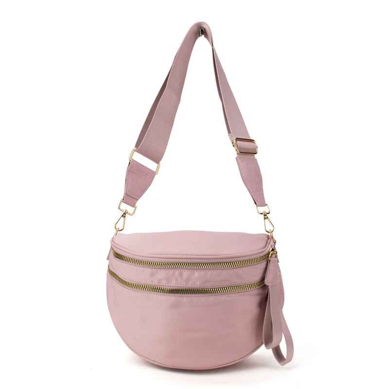 The Avril Solid | Crossbody Sling Bag Light Pink