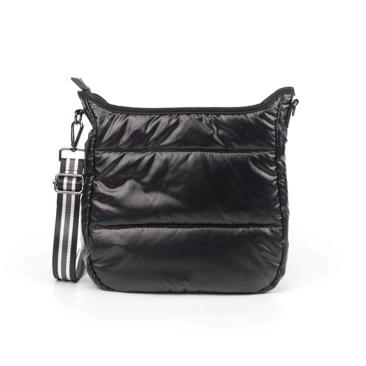 The Carina Puffer Crossbody - Black