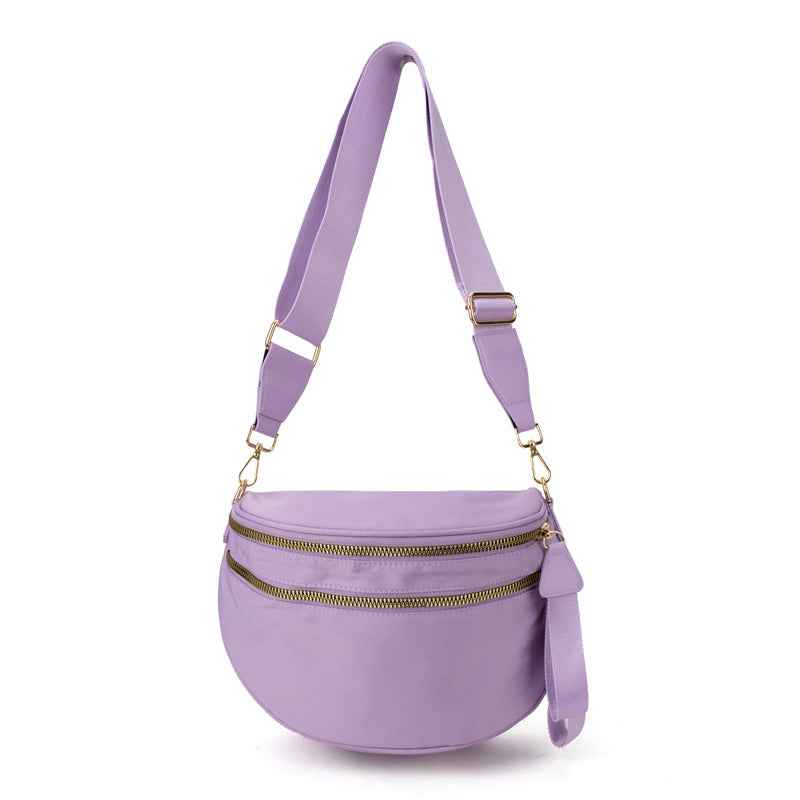The Avril Solid | Crossbody Sling Bag Light Purple