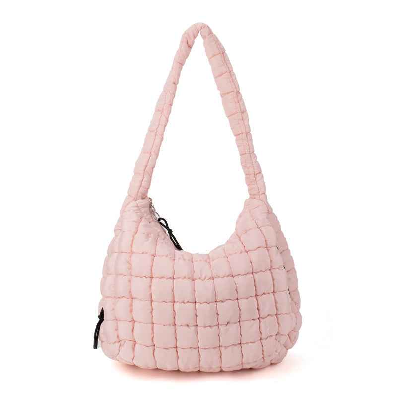 The Ashton | Puffer Hobo Tote | 10 Colors Light Pink