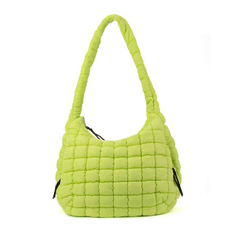 The Ashton | Puffer Hobo Tote | 10 Colors Lime