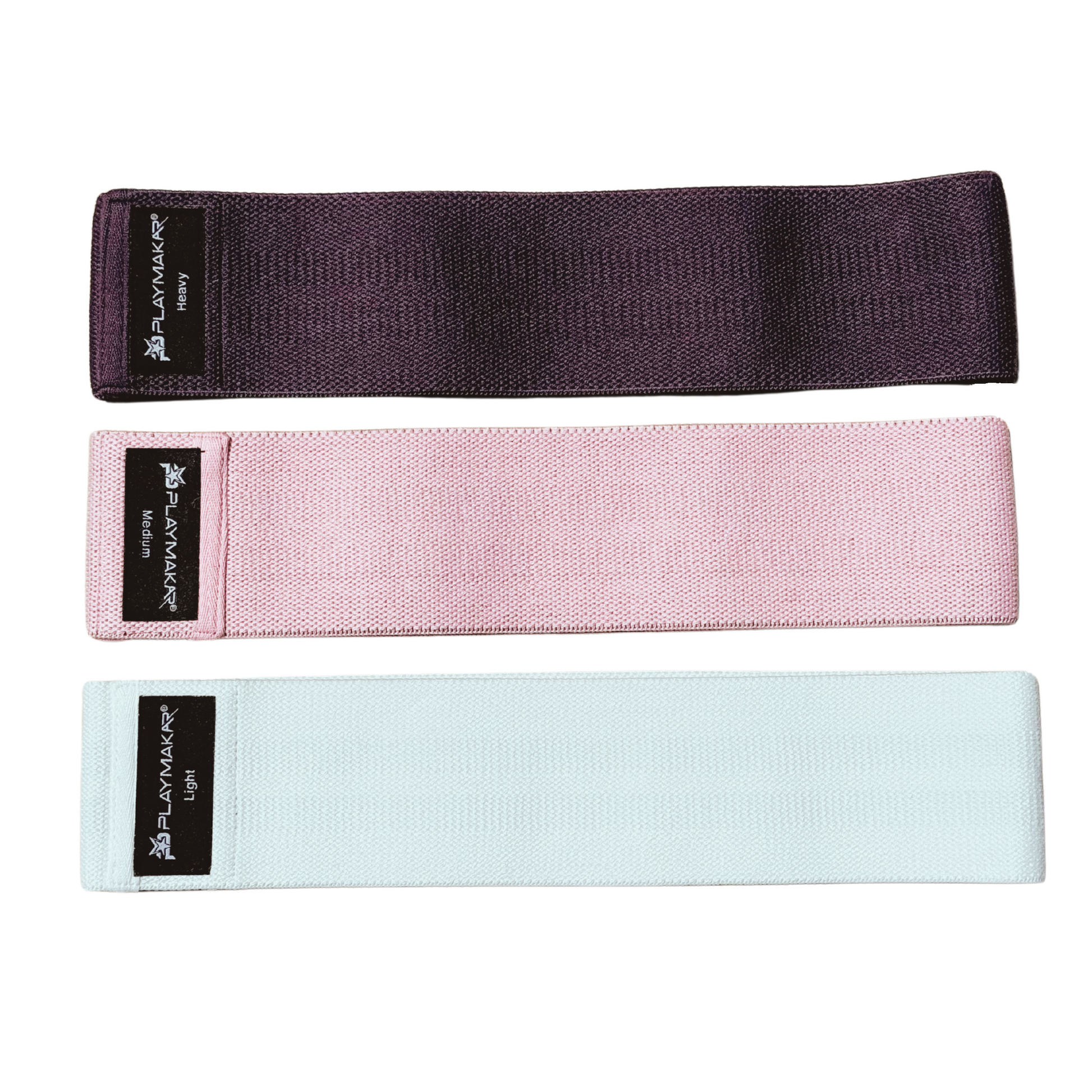 Premium Resistance Bands White Pink Aubergine