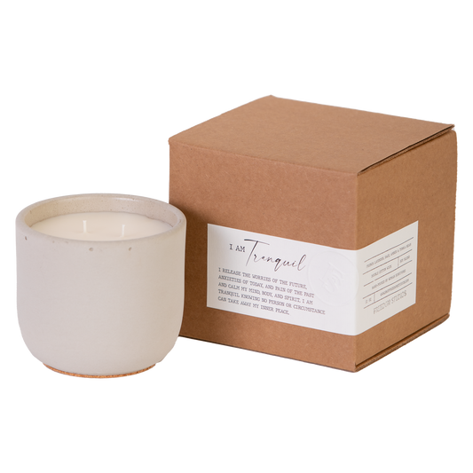 I AM Tranquil 22 oz Concrete Candle