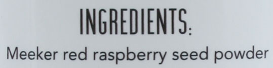 Meeker Red Raspberry Seed Powder