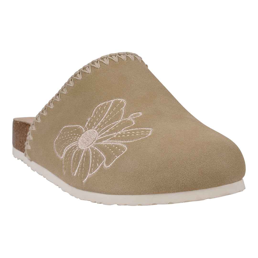 Women's Jamie Natural Slide Footbed Clogs Natural