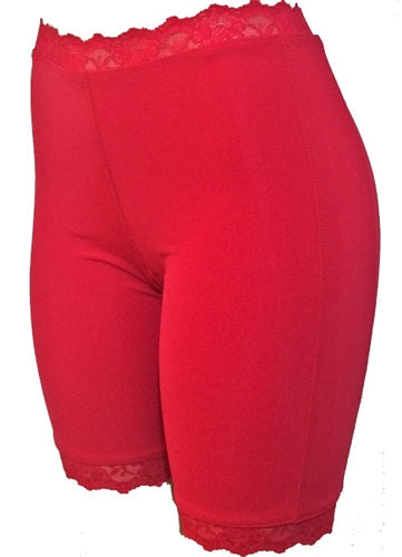 Jeweltone Bloomers - Dyed-to-Match Lace Bike Shorts