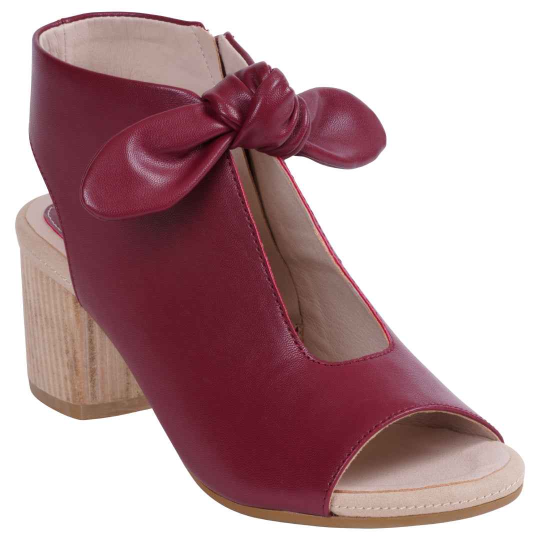 Women's Kimora Burgundy Heeled Sandals