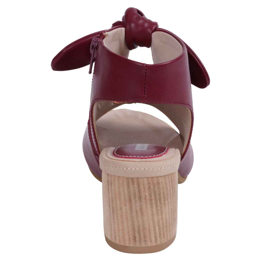 Women's Kimora Burgundy Heeled Sandals