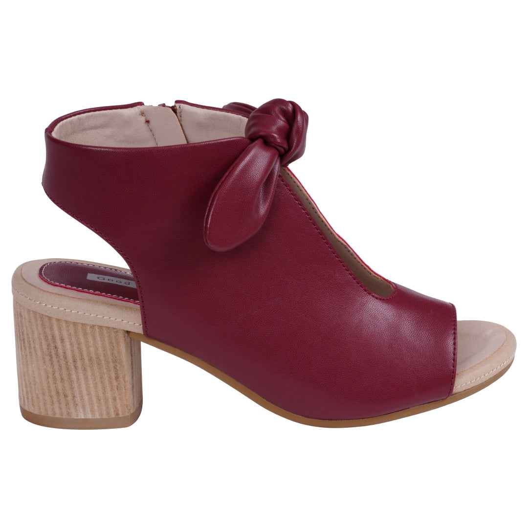 Women's Kimora Burgundy Heeled Sandals