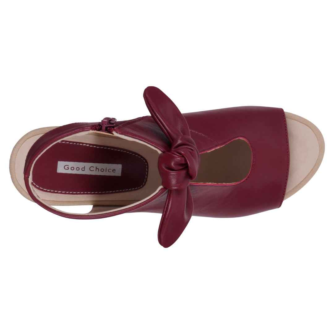 Women's Kimora Burgundy Heeled Sandals