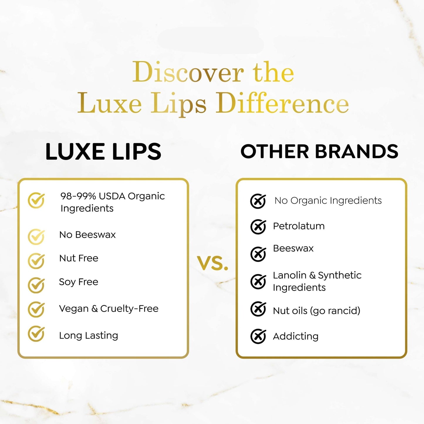 Luxe Lips 4 Pack - All Plain
