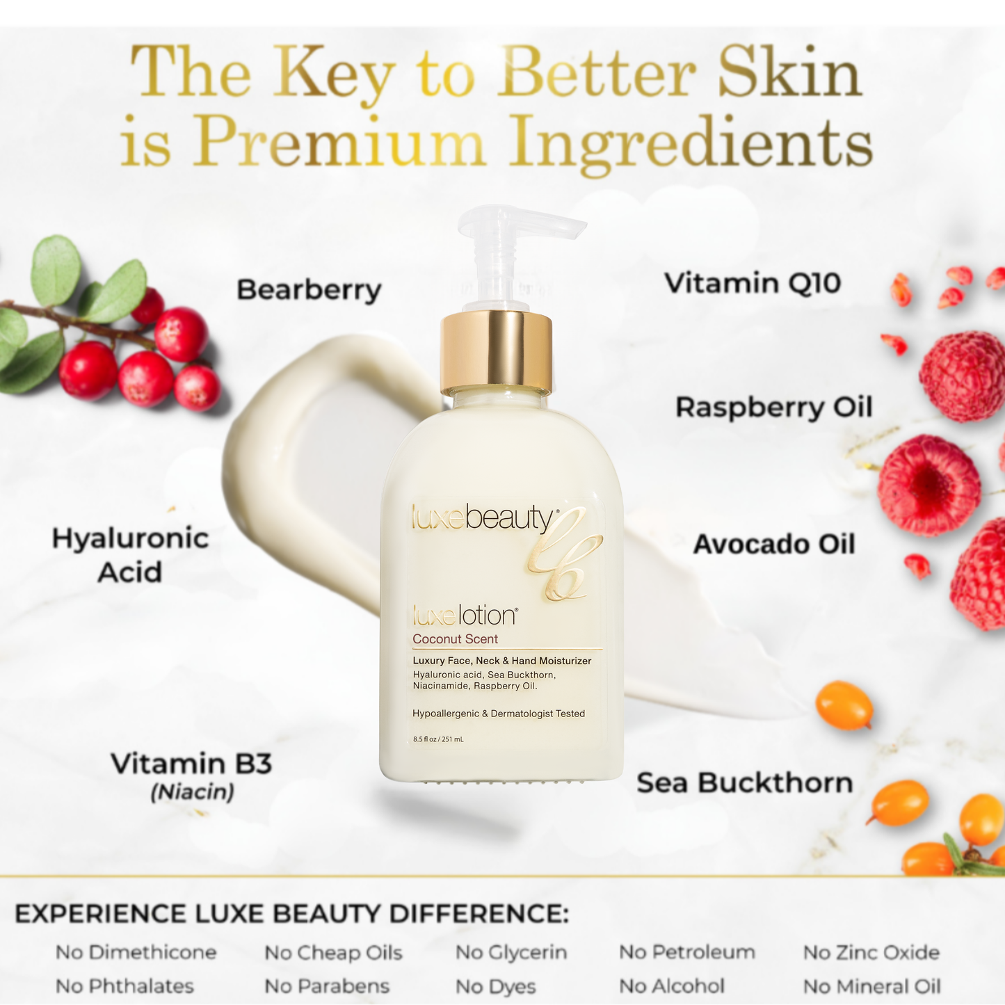Face, Neck & Hand Moisturizer - Coconut Scent