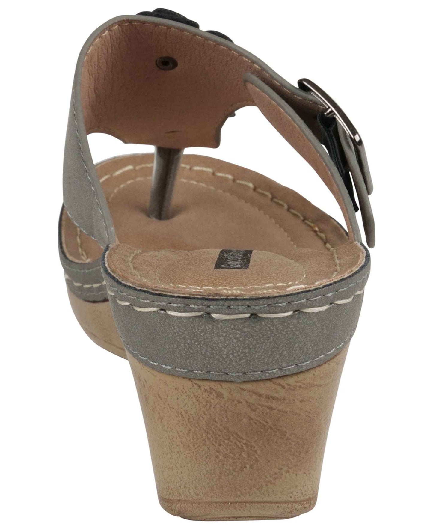 Narbone Pewter Wedge Sandals | Comfortable Summer Wedges