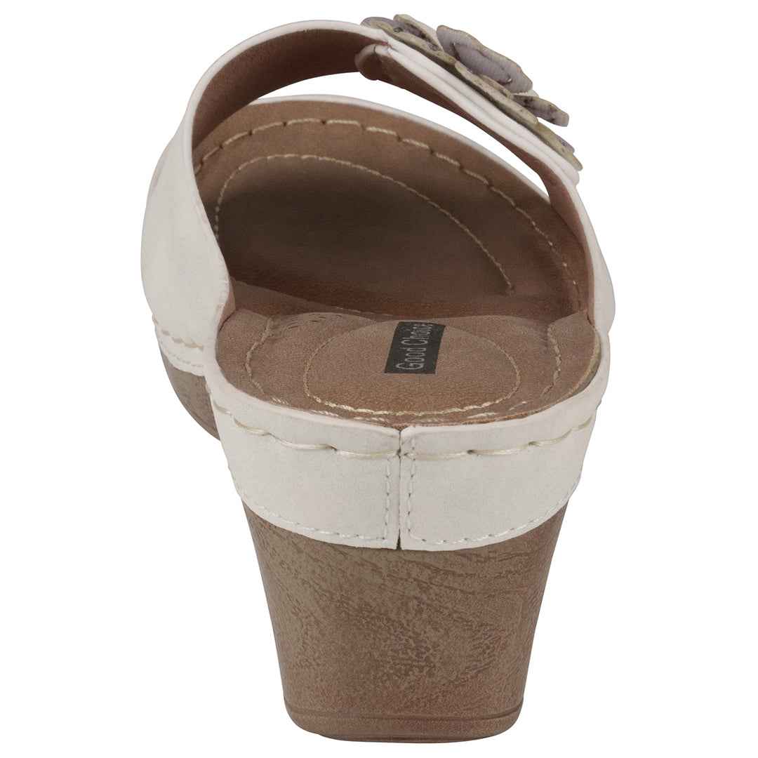 Women's Naples White Wedge Sandals