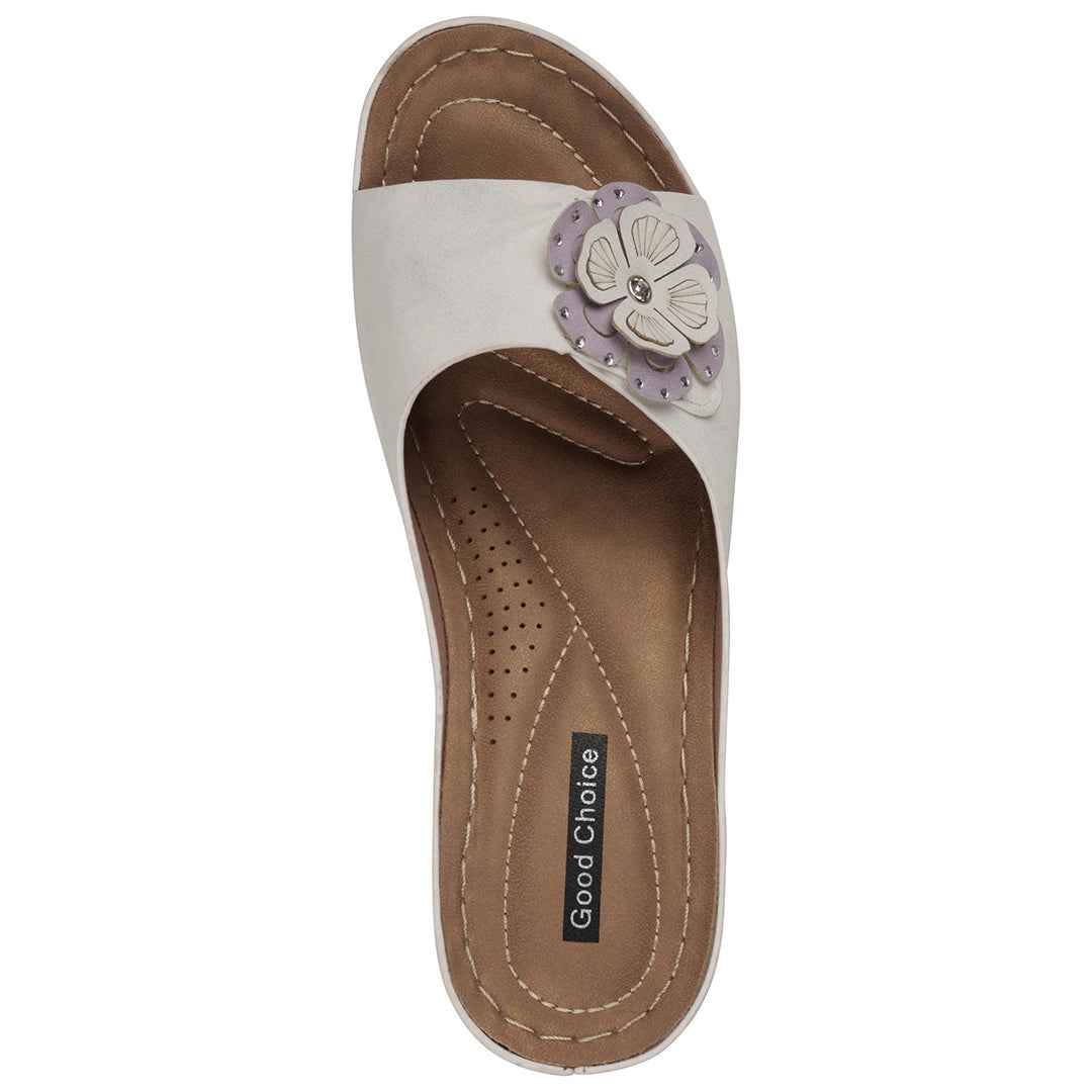 Women's Naples White Wedge Sandals