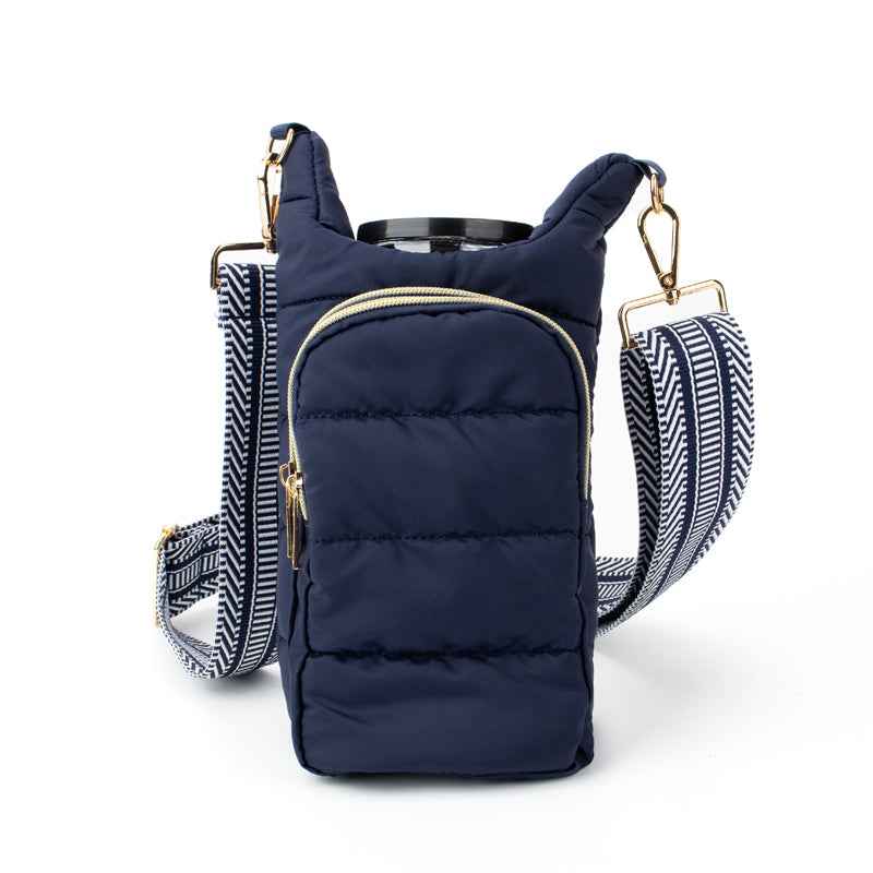 The Capri | Tumbler Carrier Crossbody Navy