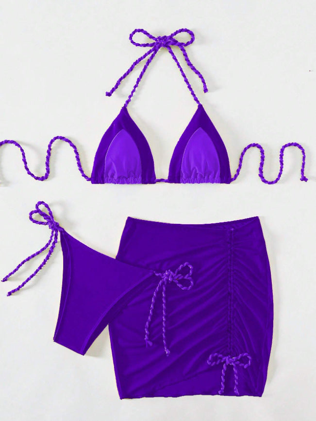 3 Piece Bikini Swimsuit Women's Split Swimsuit Bikini