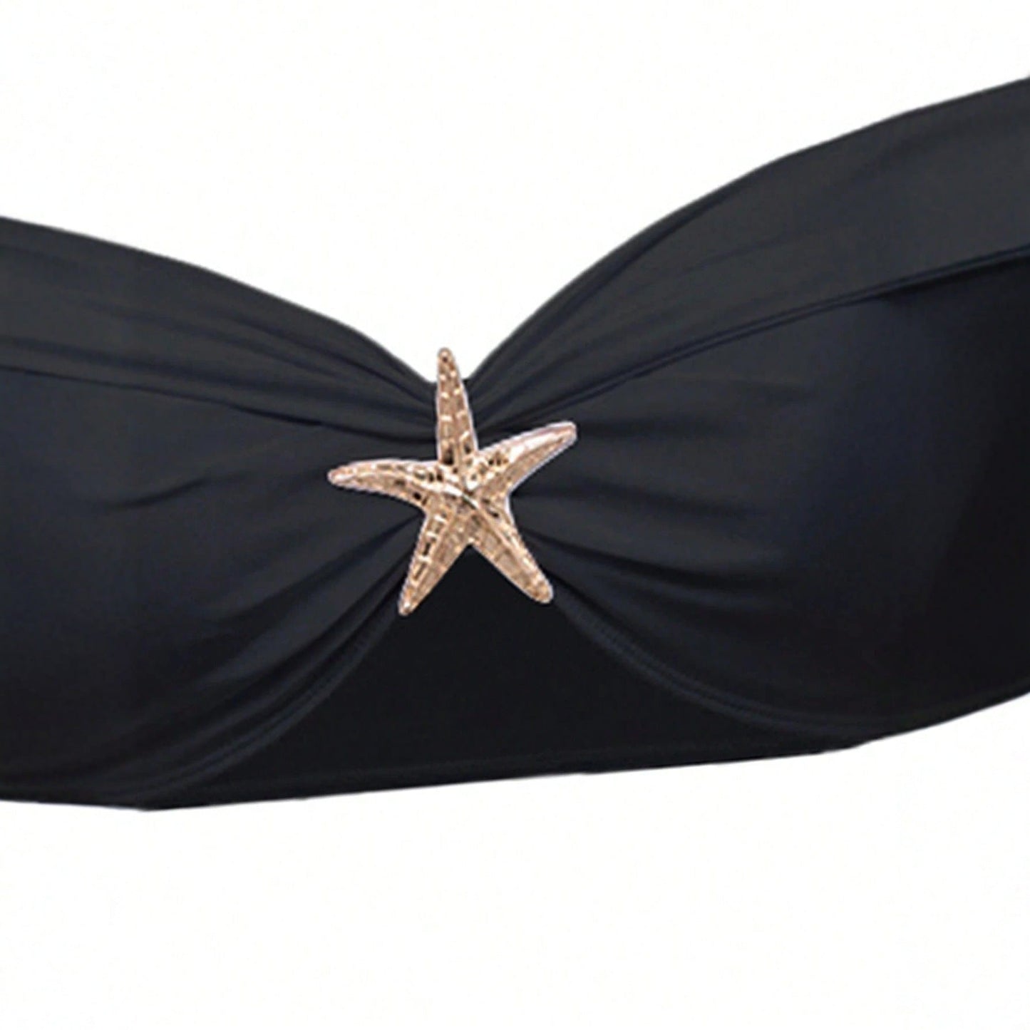 Starfish Three Piece Split Swimsuit Women's Bikini with Long Skirt