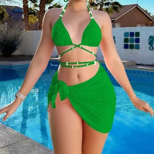 Women's Bikini Swimsuit Sexy Three-Piece Split Swimsuit