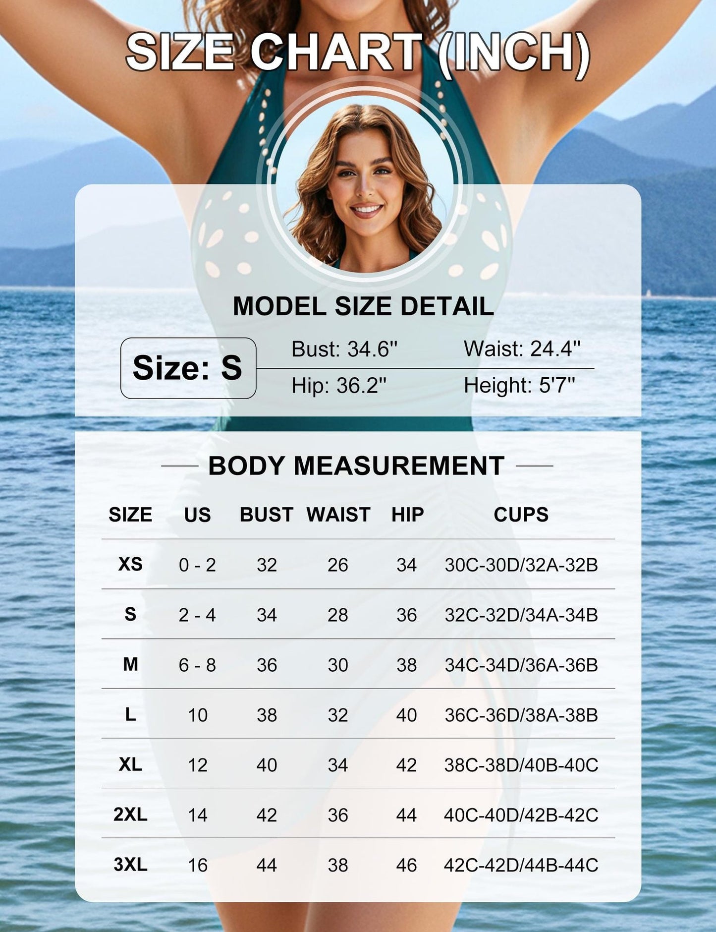 Sexy Lace-Up Separated Bikini Three-Piece Swimsuit with Long Apron for Swimwear
