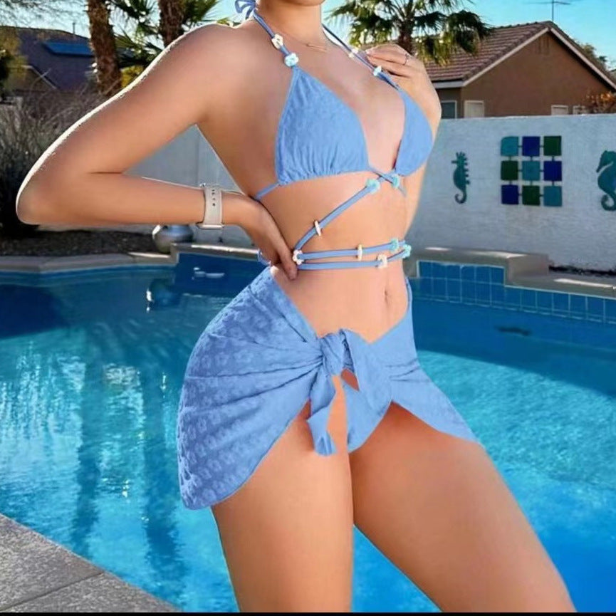 Women's Bikini Swimsuit Sexy Three-Piece Split Swimsuit