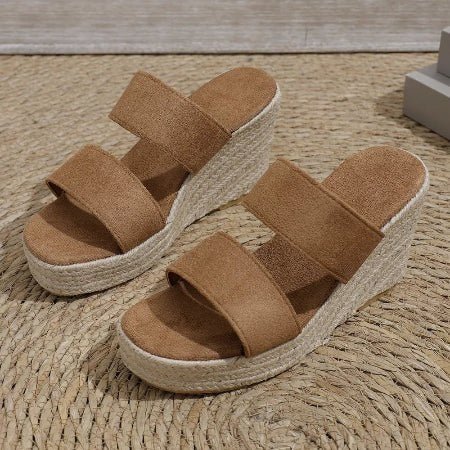 Women's Open Toe Platform Wedge Sandals | Boho Style