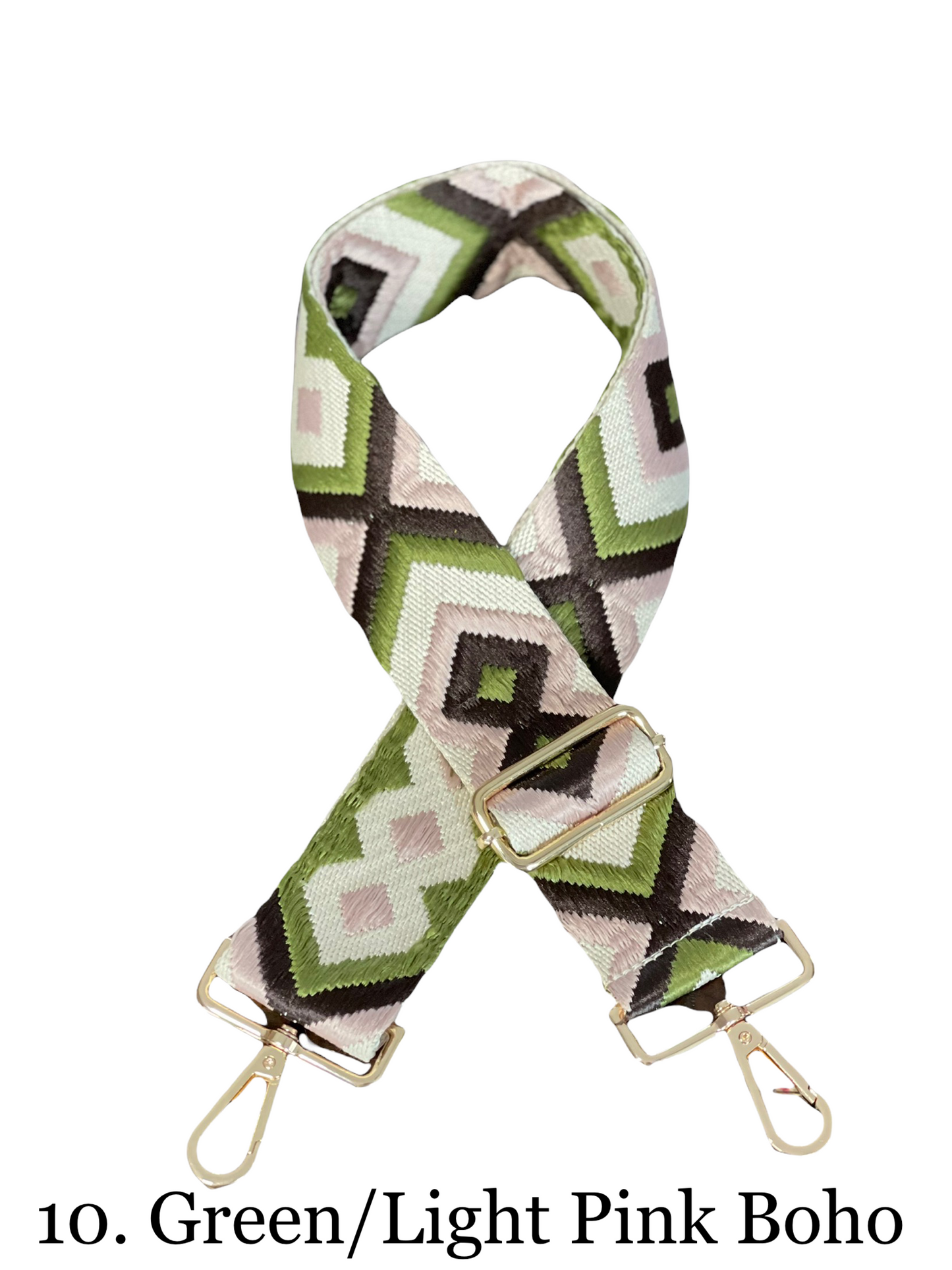 Vegan Suede Crossbody Bag (Yellow) - Pick Your Strap 10. Green Light Pink Boho