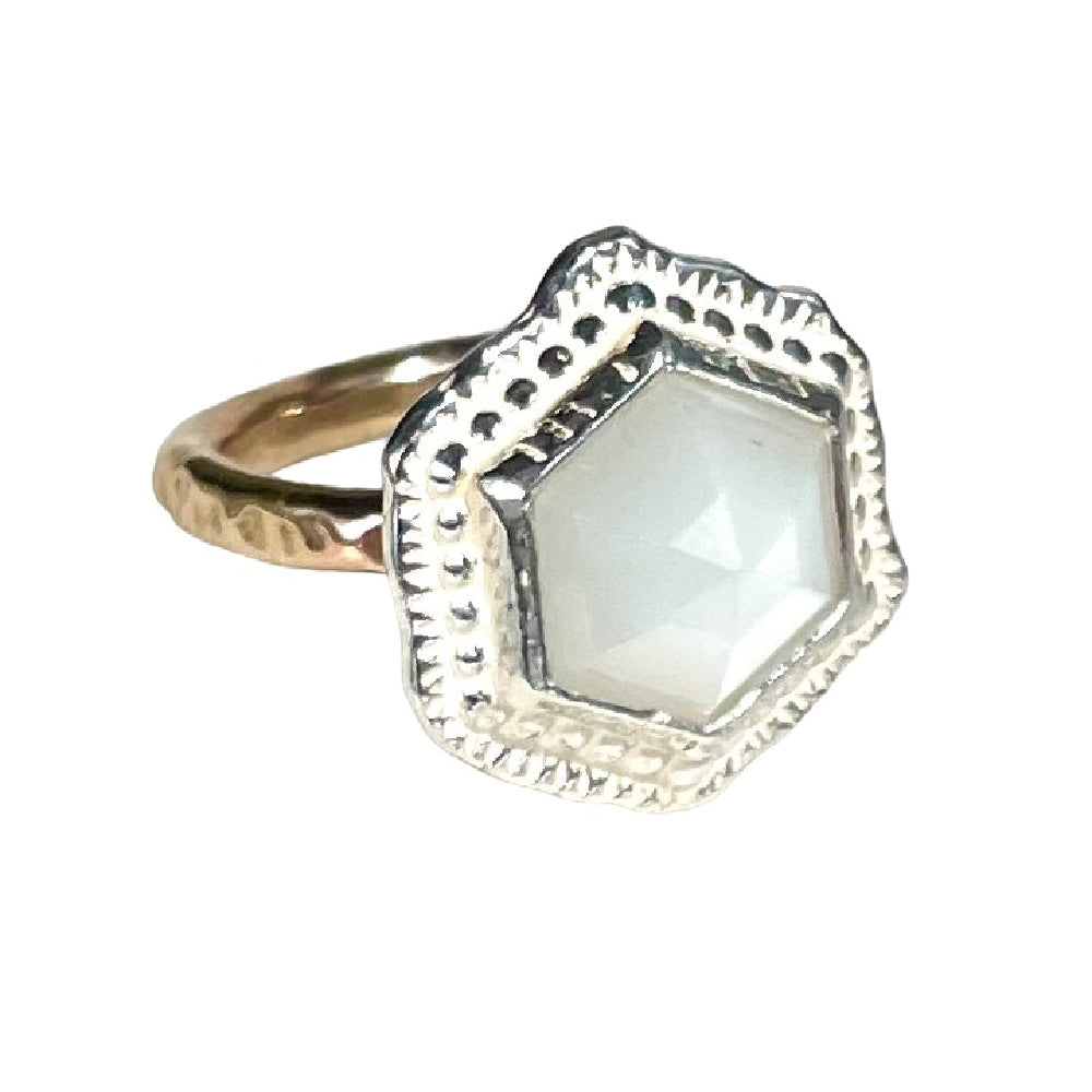 Hex Gemstone Ring