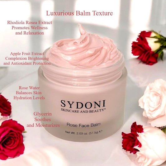 ROSE FACE BALM with ROSE WATER AND RHODIOLA ROSEA EXTRACT 2.03 oz. (57.5g)