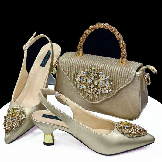 High Quality Ladies Shoes And Bags Set HAS1-23