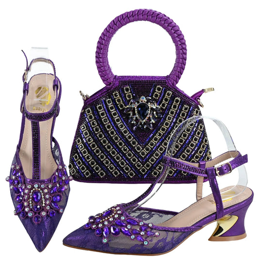 Italian Shoes And Bag Sets For Evening Party HY1-6